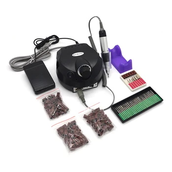 

Drop shipping Professional 30000RPM/15W Black 220V EU Plug Electric Nail Drill File Bits Machine