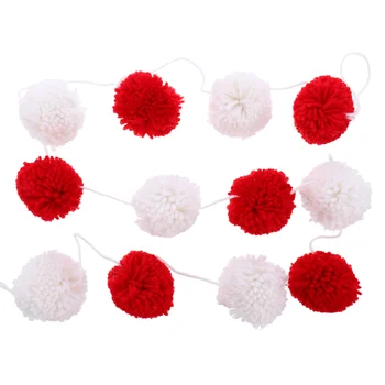 

Exquisite Practical Reusable Comfortable Multipurpose Christmas Tree Pendant Plush Ball Strings Christmas Decoration