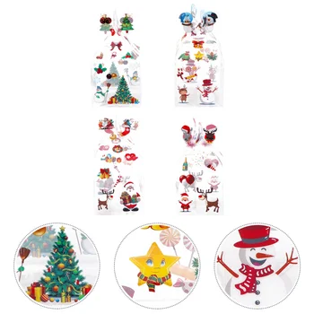 

12Pcs Boxes Reusable Folding Transparent Portable Apple Holder Gift Wrapping Boxes for Party Christmas