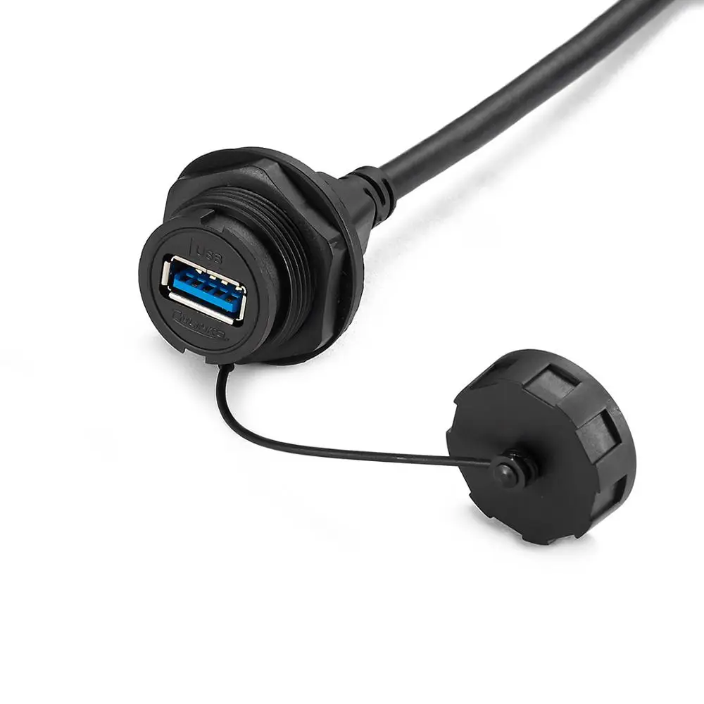 CNLINKO YU серии USB3.0 крепление на панель водонепроницаемый штекер и гнездовой разъем с кабелем 1 м