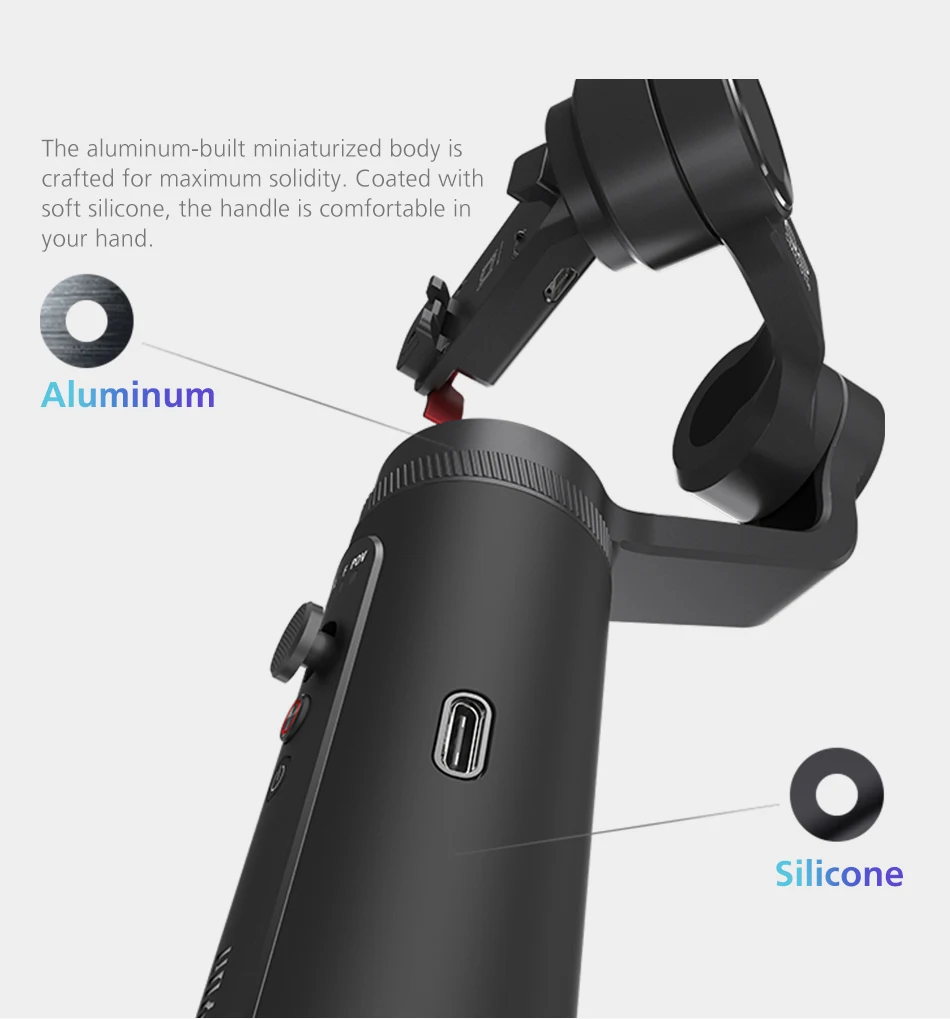 Zhiyun smooth q2 3 оси мини карданный стабилизатор смартфон мобильный gopro смартфон