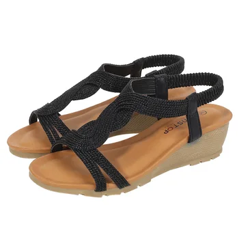 

Casual Fashion Flat Bottomed Gladiator Sandals Women Shoes Bohemia Style Flat Heel Open Toe Platform Sandals X6X075283