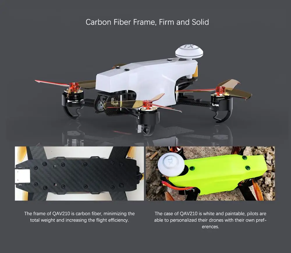 Radiolink Wolf QAV210 FPV Дрон с мини-камерой Pix 120 км/ч HD передача изображения в реальном времени фотография карбоновая рамка Quad