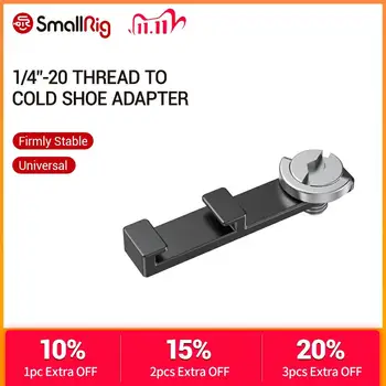

SmallRig 1/4”-20 Thread to Cold Shoe Adapter for Pro Mobile Cage Vlogging Kit Cold Shoe Plate For Microphone/LED Light -2638