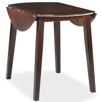 

vidaXL Drop-leaf Dining Table Round MDF Brown