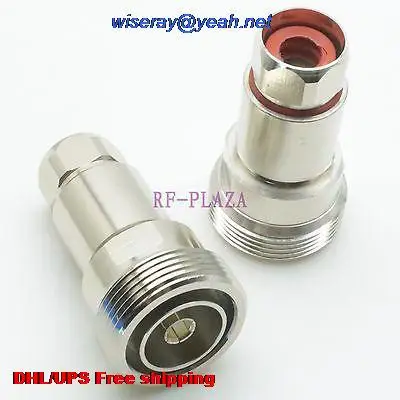 

DHL/EMS 50pcs Connector DIN 7/16 female jack clamp 1/2" flexible cable Straight -A3