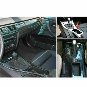 

Carbon fiber Panel frame sticker Set Auto Trim Decal Gear shift For BMW 3 Series E90 2005-2012 Accessory