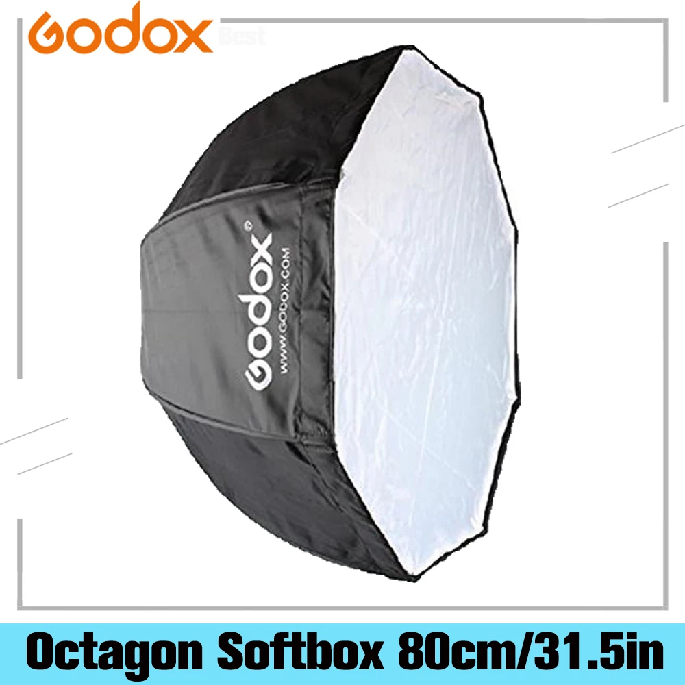 Godox переносной восьмиугольный софтбокс 80 см/31 5 дюйма зонтик парашют вспышка со