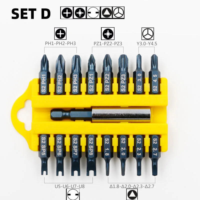 17 шт. отвертка с шестигранной звездочкой набор магнитный держатель защита от