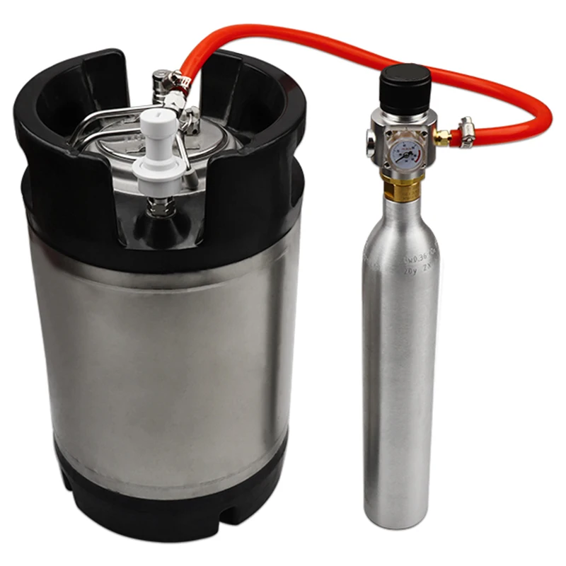 SHGO горячий-мини CO2 газовый регулятор 0-90PSI бочонок зарядное устройство с клапаном для соды T21x4 Бутылка Разливного Пива Kegerator сода