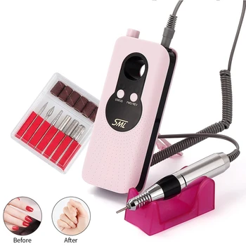

Portable 35000RPM Electric Manicure Drill For Pedicure Strong Nail Gel Polishing with 6 Nail Drill Bits Set Nail Art Tools