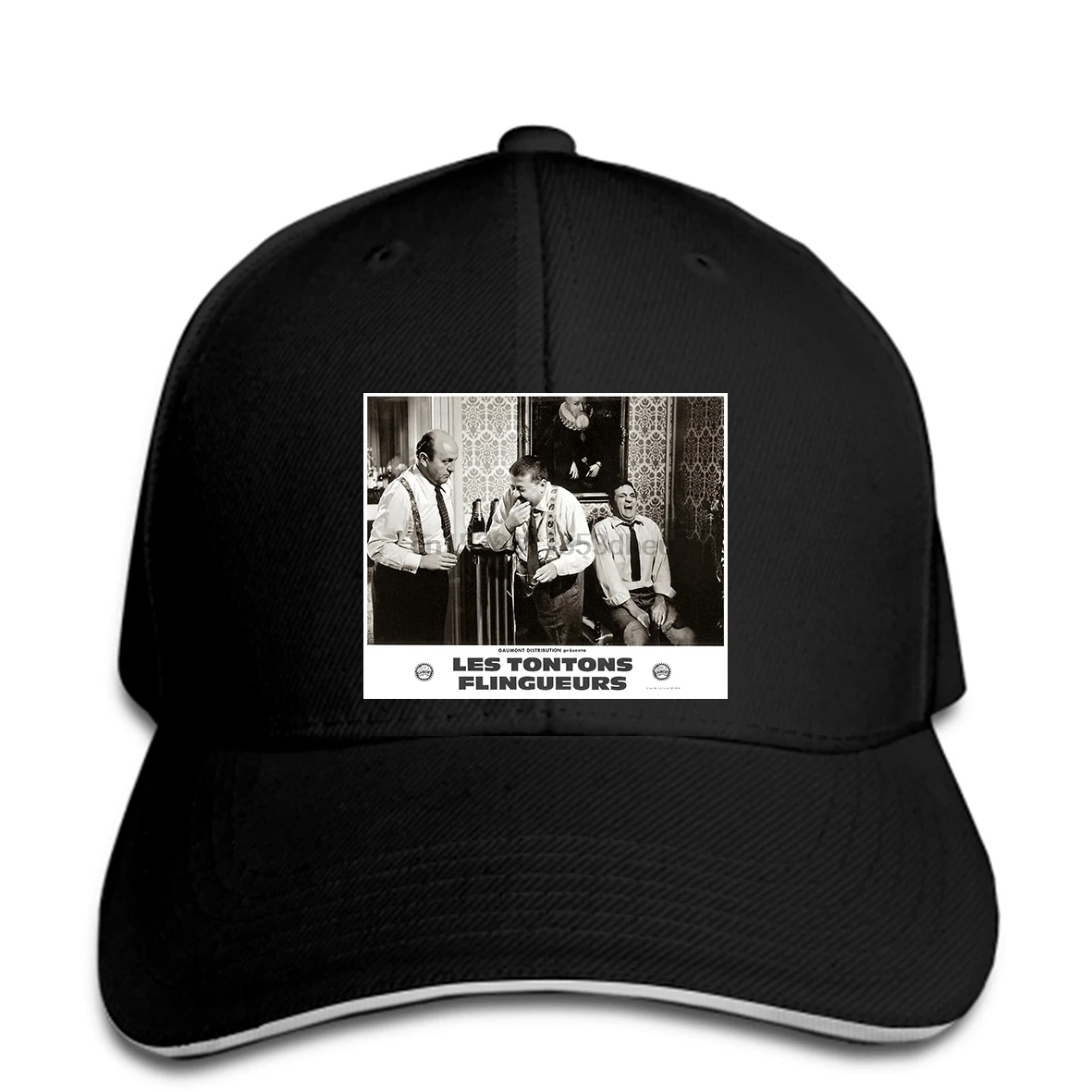 Бейсболка Les Tontons flingueurs Lino VENTURA Bernard Blier col rond homme n бейсболка