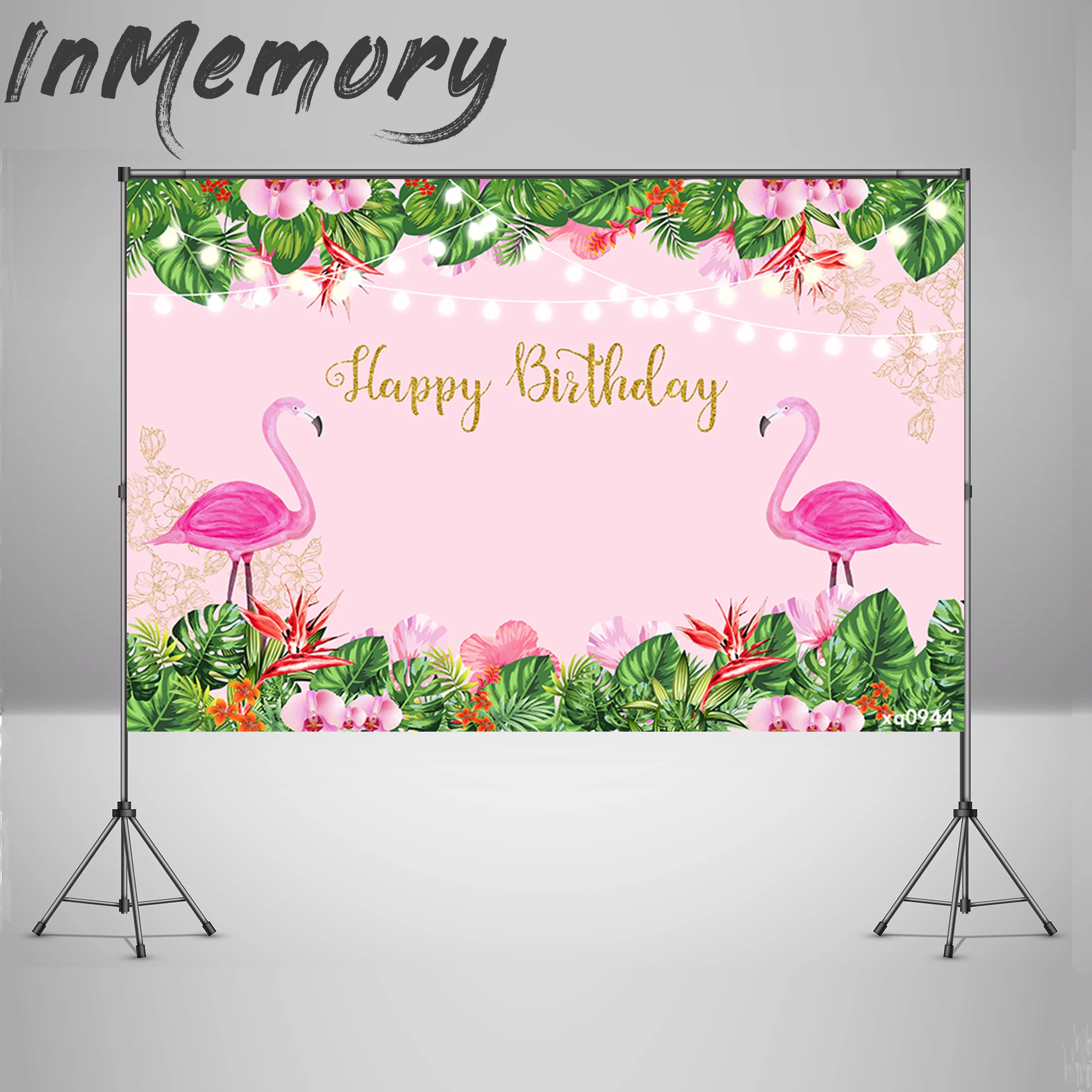 По индивидуальному заказу Baby Shower фон для фотосъемки с изображением фламинго на