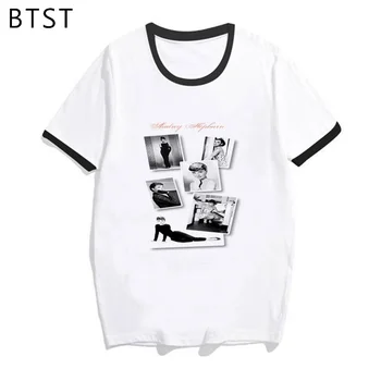

Audrey Hepburn Fashion Short Sleeve O-neck Women T Shirt Casual T-Shirt Tops Camisetas Masculinas Tshirt Harajuku Korean Clothes