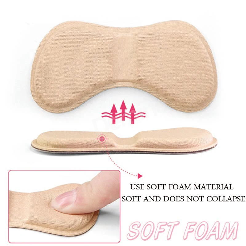 4 Pairs Anti-wear Feet Care Pads For Shoe Back Heel Cushion Pain Relief Sticker Liner Grips Crash Protector