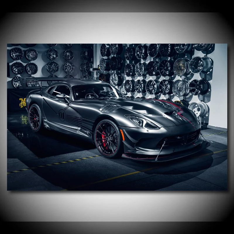 Картины на холсте суперкар Dodge Viper постеры из углеродного волокна для тюнинга
