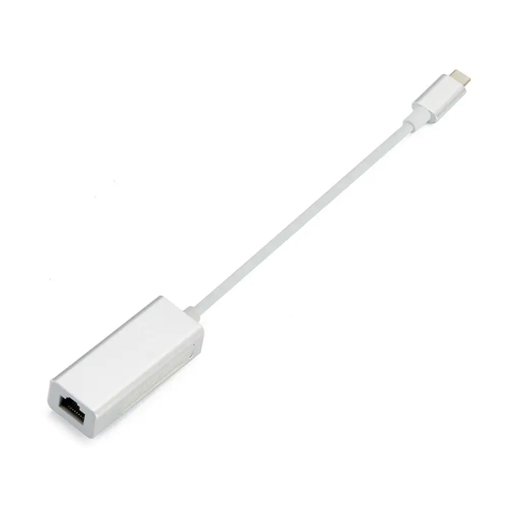 Тип C к RJ45 алюминиевый Lan Проводной адаптер для Mac USB-C к Ethernet адаптер ПК r20