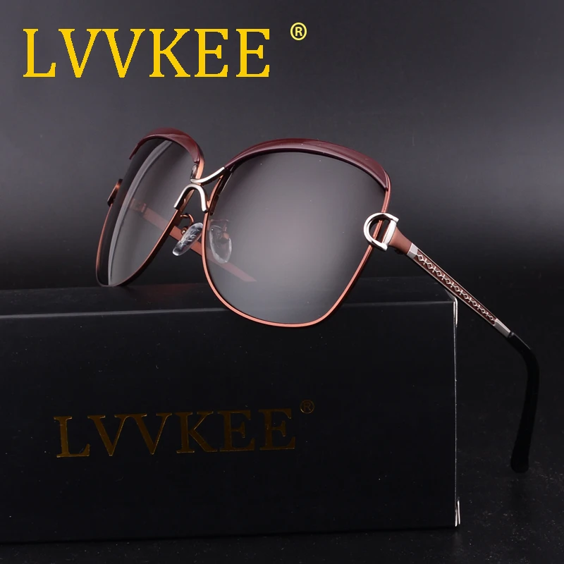 LVVKEE Модные женские солнцезащитные очки Роскошные брендовые дизайнерские HD поляризационные солнцезащитные очки для женщин рамка из алюминиевого сплава ретро очки для глаз es
