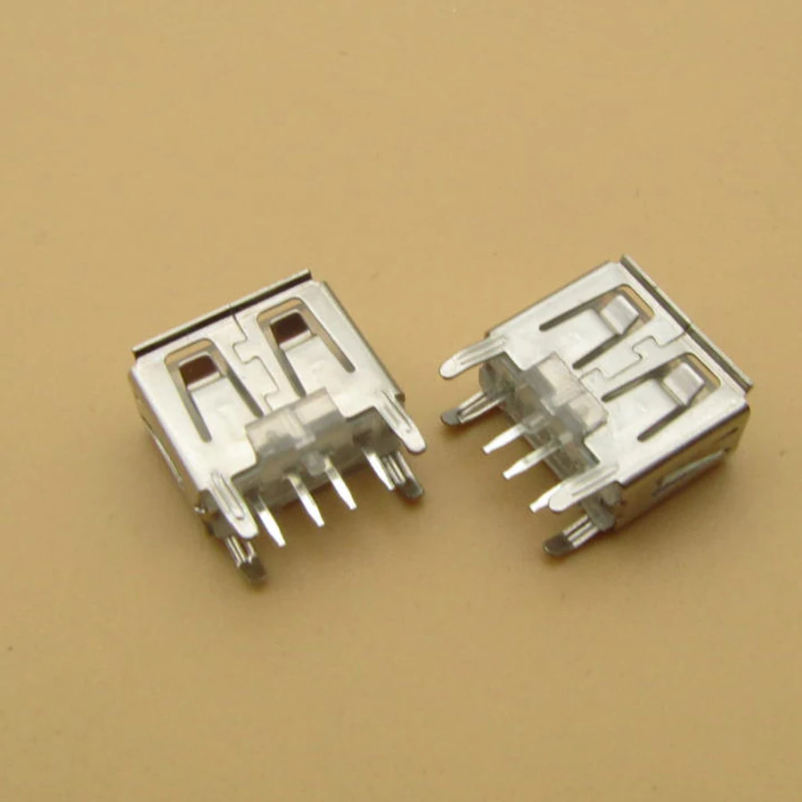 

500pcs laptop motherboard micro 2.0 USB 4pin 4 pin DC white A Type Flat Angle 180 Degree Female PCB Connector Socket Jack Plug