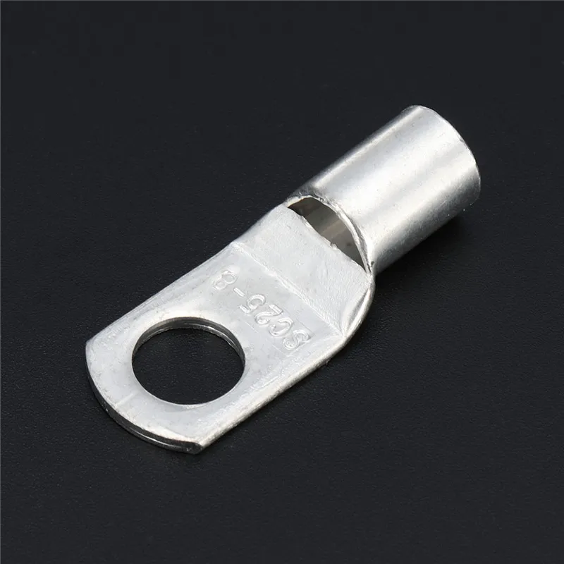 

90Pcs/Set Copper Cable Lug Kit Bolt Hole Tinned Battery Terminal Copper Nose Wire Connector Crimped Soldered Terminalor Kit