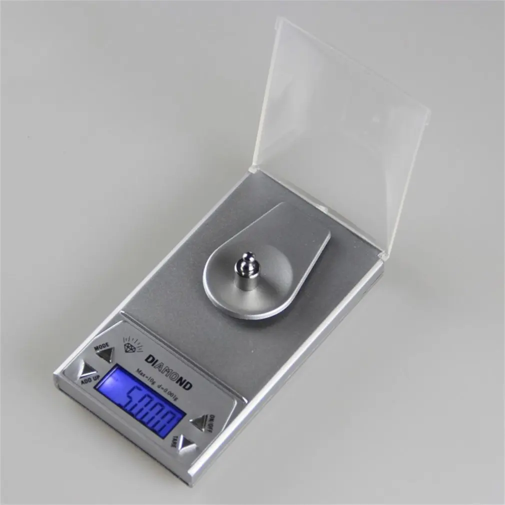 1 шт. Высокая точность 10/50 г 0 001 LCD Цифровые ювелирные весы Lab Gold Herb Balance Синяя