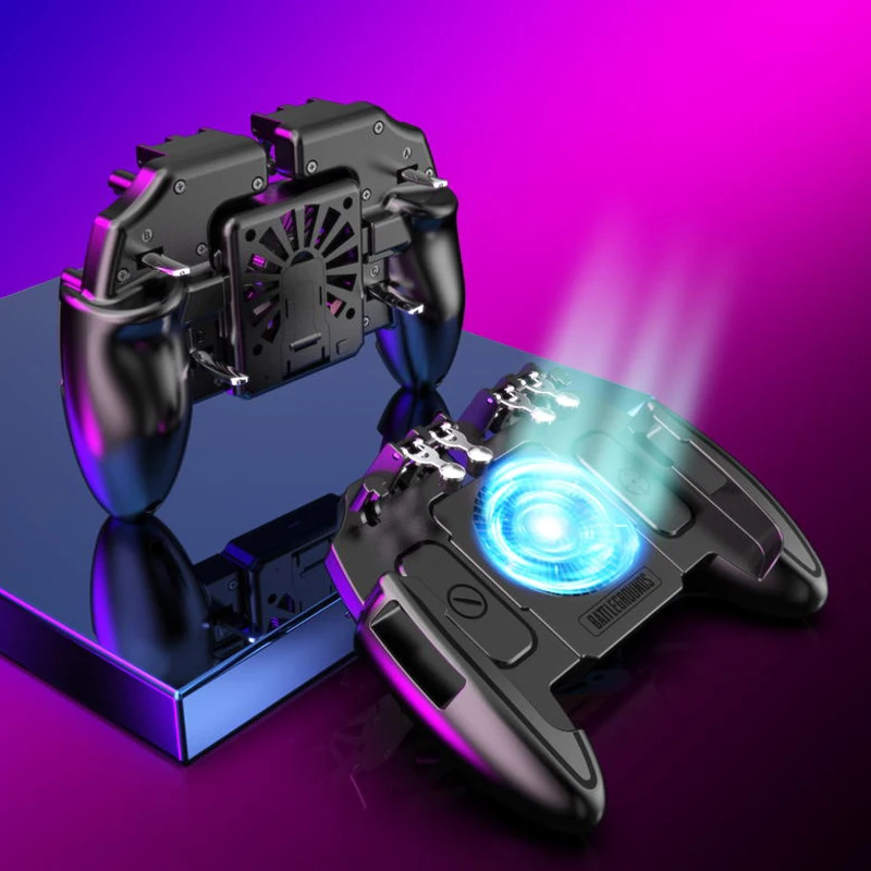  For PUBG Mobile Controller Gamepad With Cooler Cooling Fan For iOS Android For Samsung Galaxy L2 R2