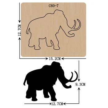 

New Elephant Wooden die Scrapbooking C-60-7 Cutting Dies