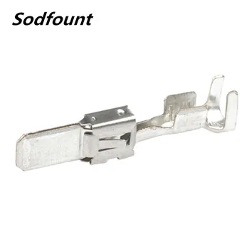 

100pcs H62 brass tinned 6.3mm automotive terminal Automotive connector male terminal DJ6116-6.3A