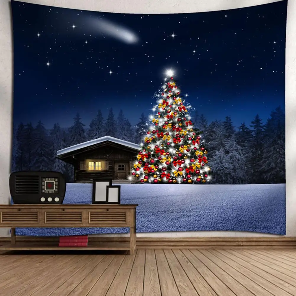 

Decorative Tapestry Christmas Series Digital Printing Tapestry Various European American Style Christmas Tree Hang Cloth