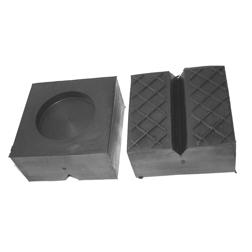 Car Repair Tool Rubber Jack V-Slotted Lifting Pad Support Block 100*100*50mm durable and practical