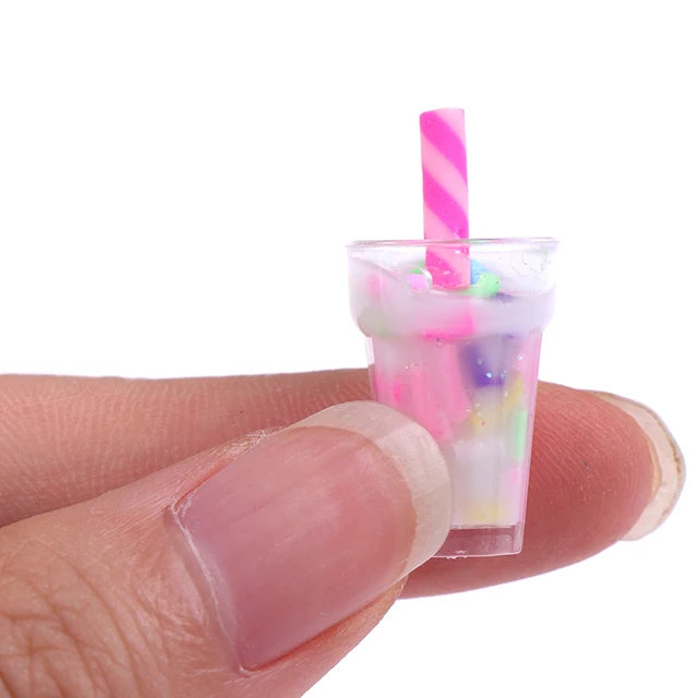 New 5Pcs 1:12 Dollhouse Miniature Cream Drinks Bottles Model Dolls Kitchen Food 6
