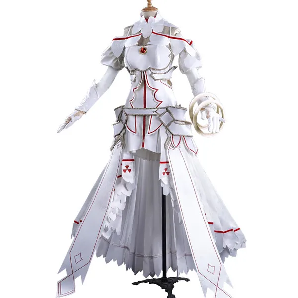 

2019 New Cosplay Costume word Art Online SAOALO AsunaYuuki White Outfit high quality Full Sets A