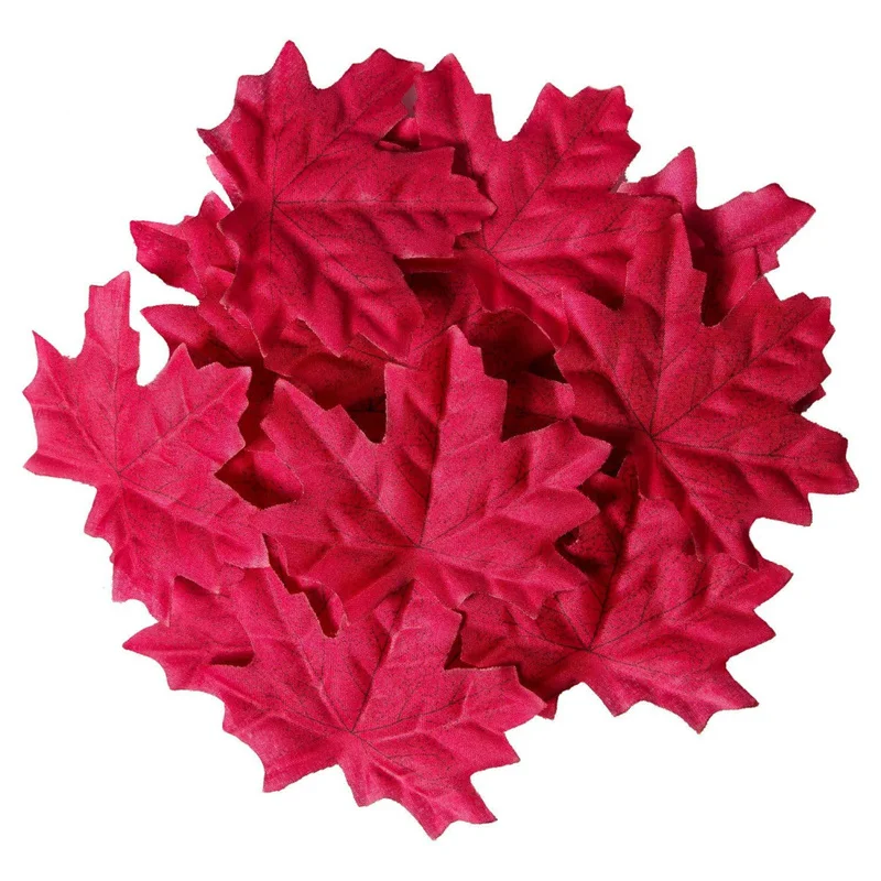 8cm Artificial Maple Leaf Home Decoration Varied Artificial Maple Leaves of Autumn Colors for Wedding Events and Decoration