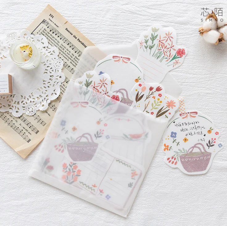 

20 set/lot Memo Pads Sticky Notes Quiet summer series diary Scrapbooking Stickers Office School stationery Notepad