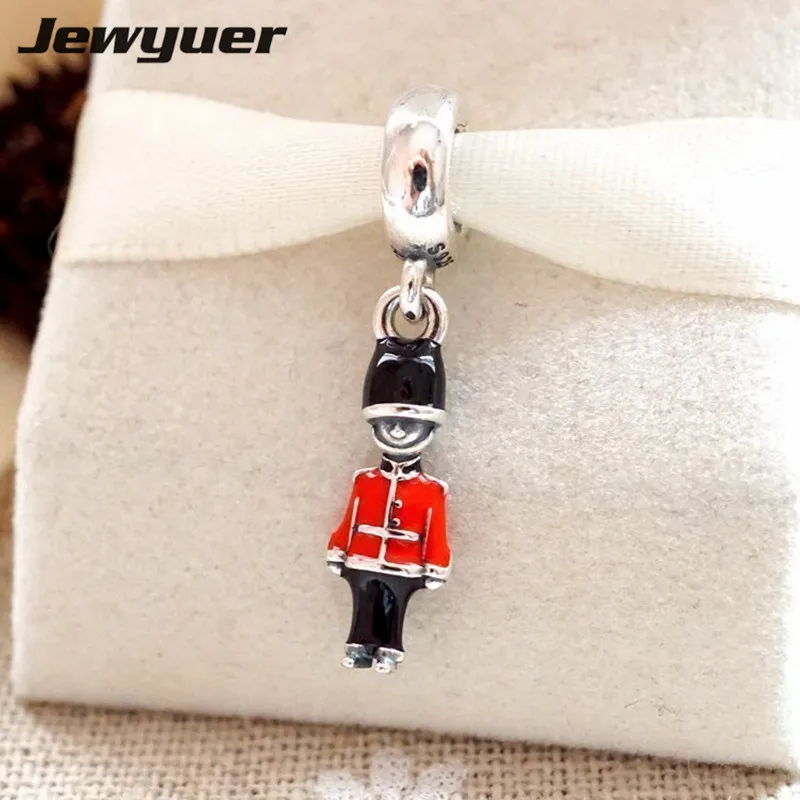 SilverToySoldierDanglecharms100925SterlingSilverjewelryEnamel