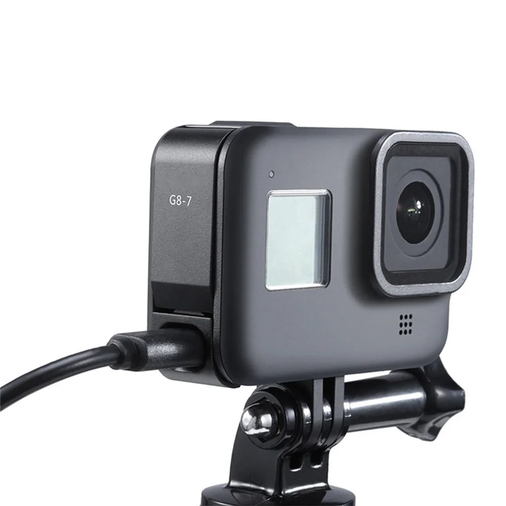 Заряжаемая крышка аккумулятора G8-7 для GoPro Hero Black 8 S порт s камера съемный type-C зарядный порт адаптер крышка