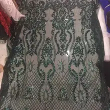 Jl01# сток зеленый цвет блесток вышивка чистая Тюлевая сетчатая кружевная ткань для распиловки свадебного платья