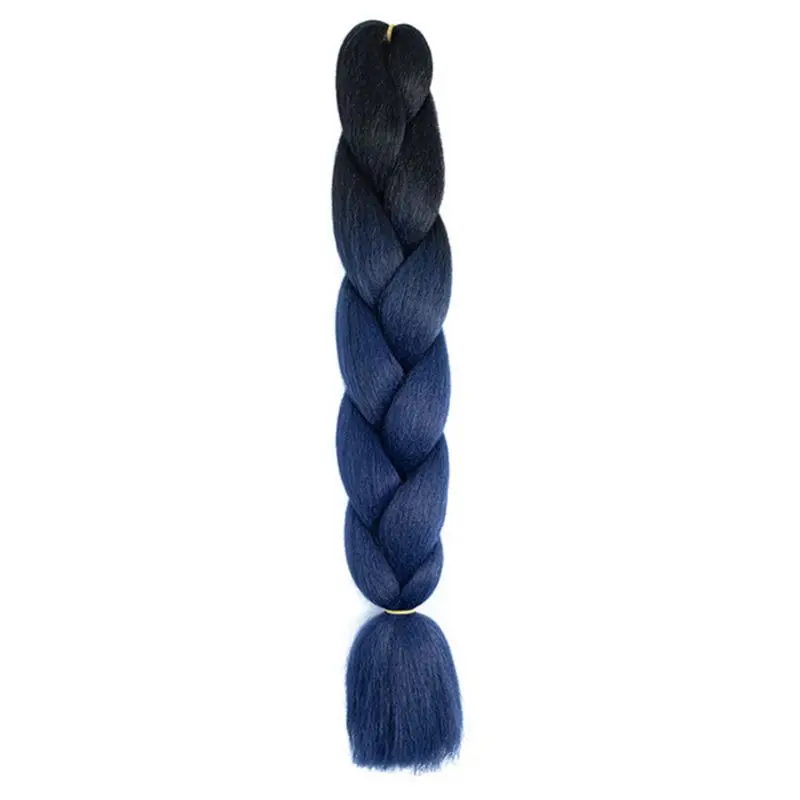 24 дюйма 2 тона цвет Омбре Джамбо косички синтетические волосы для наращивания Высокая температура волокна крючком Твист косички парик прически - Цвет: 20