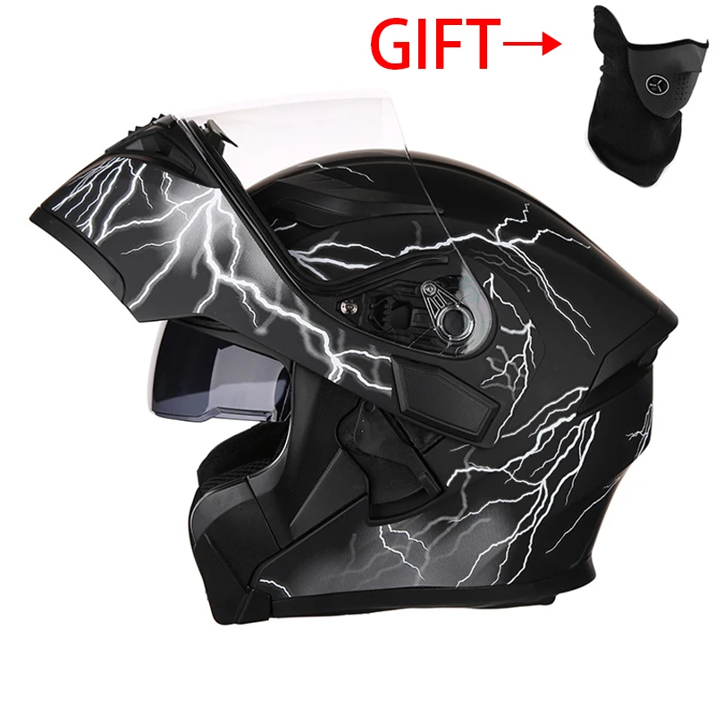 Новый мотоциклетный шлем флип ап для мотокросса Capacete da Motocicleta Cascos Мото двойной