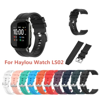 

Smart Bracelet Strap Silicone Watch Band Strap for Haylou Solar LS02 Replacement Wrist band strap smart watch Strap Accessories