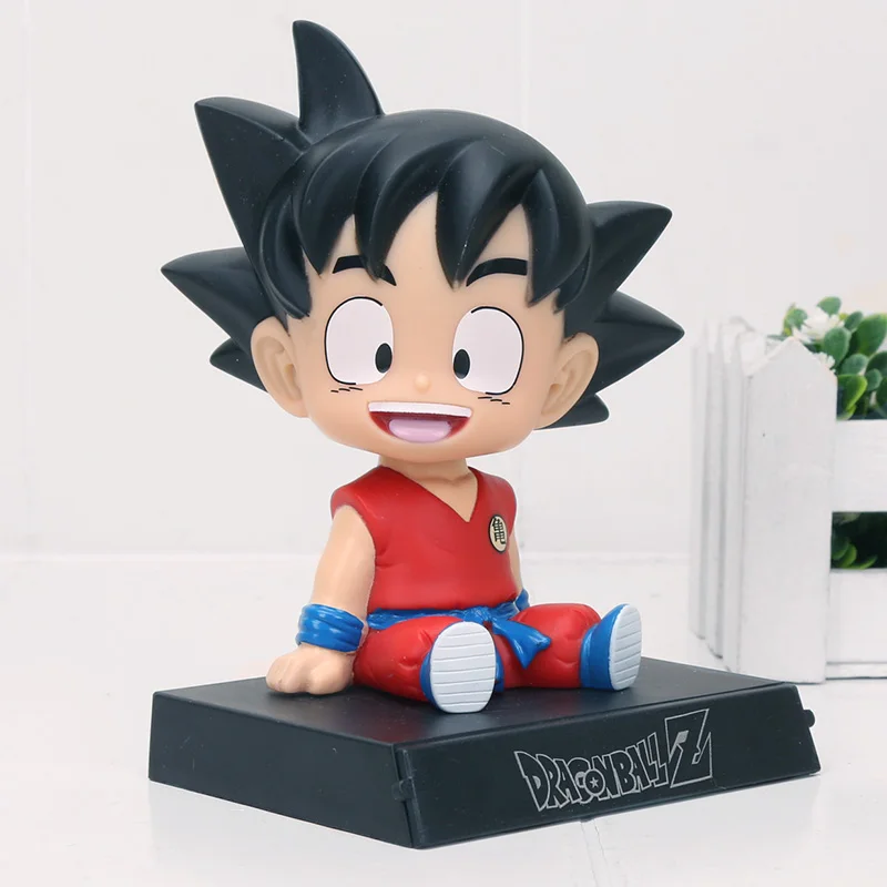 10 см Marvel Мстители Человек-паук Железный человек dragon ball Сон Гоку фигурка Марио Наруто Bobble голова фигурка украшение модель игрушки - Цвет: redgoku oppbag