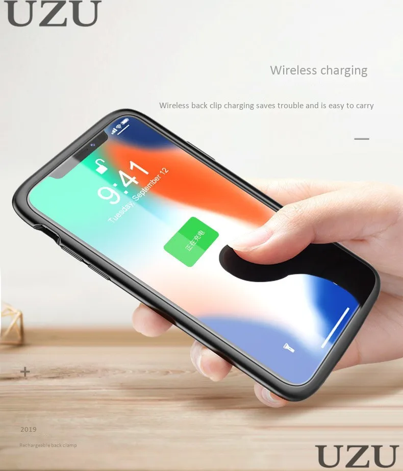 Мягкий силиконовый чехол для зарядного устройства для iphone 6 6S 7 8 Plus X XR внешняя портативная беспроводная зарядка для iphone XS 11 Pro Max