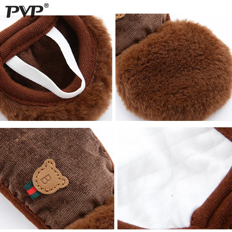 2019PVP Fashion Winter Warm 2 in 1 Mouth Mask Earmuffs Cartoon Dust and Wind Proof Cover Masks For Children