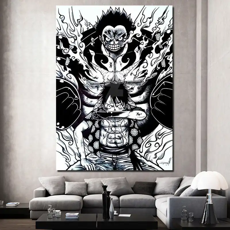 Modular Pictures Canvas Printed Nordic Home Decoration Luffy Gear Modular Pictures Canvas Printed Nordic Home Decoration Luffy Gear
