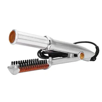 

Automatic Curly Hair Straight Hair Splint Green Alloy Multi-Function Roll Straight Dual-Purpose Hair Curler Straightener