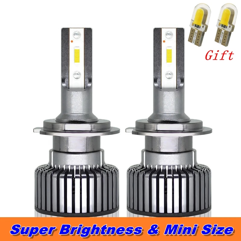 

H3 LED Headlight-Bulbs LED CSP Error Free H3 Mini Size H1 H4 H7 9006 9005 H11 9012 D2 Headlight Kit 80W 12V 6000K Farol Lamp