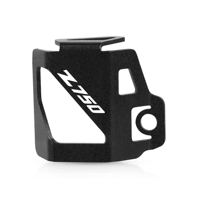 Motorcycle Aluminum Rear Brake Fluid Reservoir Cap Cover Guard Protector For KAWASAKI Z750 Z 750 2007 2008 2009 2010 2011 2012 black