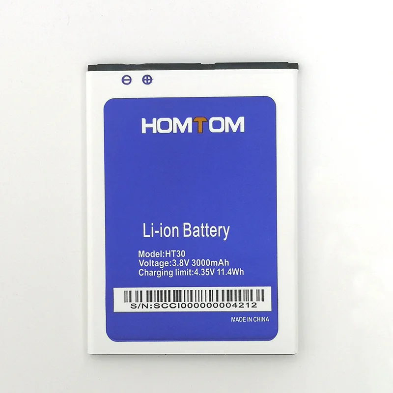100% оригинал 3000 мАч HT 30 аккумулятор For Homtom HT30 мобильный телефон в наличии высокое