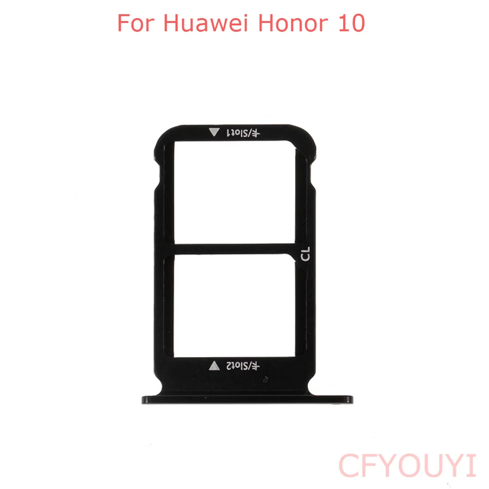 Черный цвет для Huawei Honor 10 SIM-карта лоток держатель Слот адаптер гнезда | Мобильные