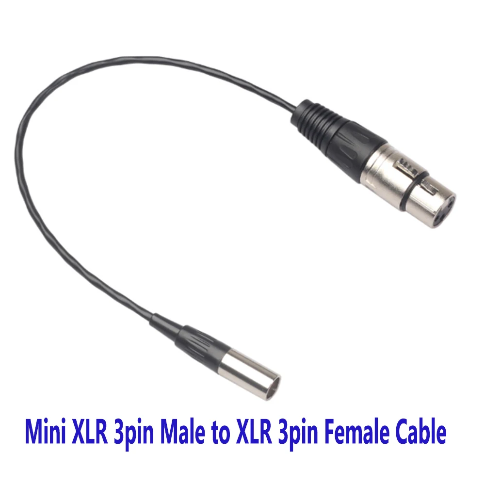 Blackmagic Pocket Cinema 4k 카메라 오디오 라인 케이블 용 XLR 3pin 암 케이블에 0.3M 0.5M 1M 미니 XLR 3pin 남성